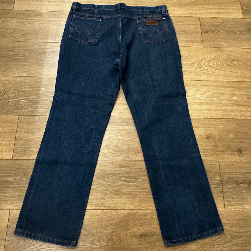 Wrangler 36MWZ Cowboy Cut Slim Fit Jeans Mens 40x32 Blue Indigo Denim 36MWZPD